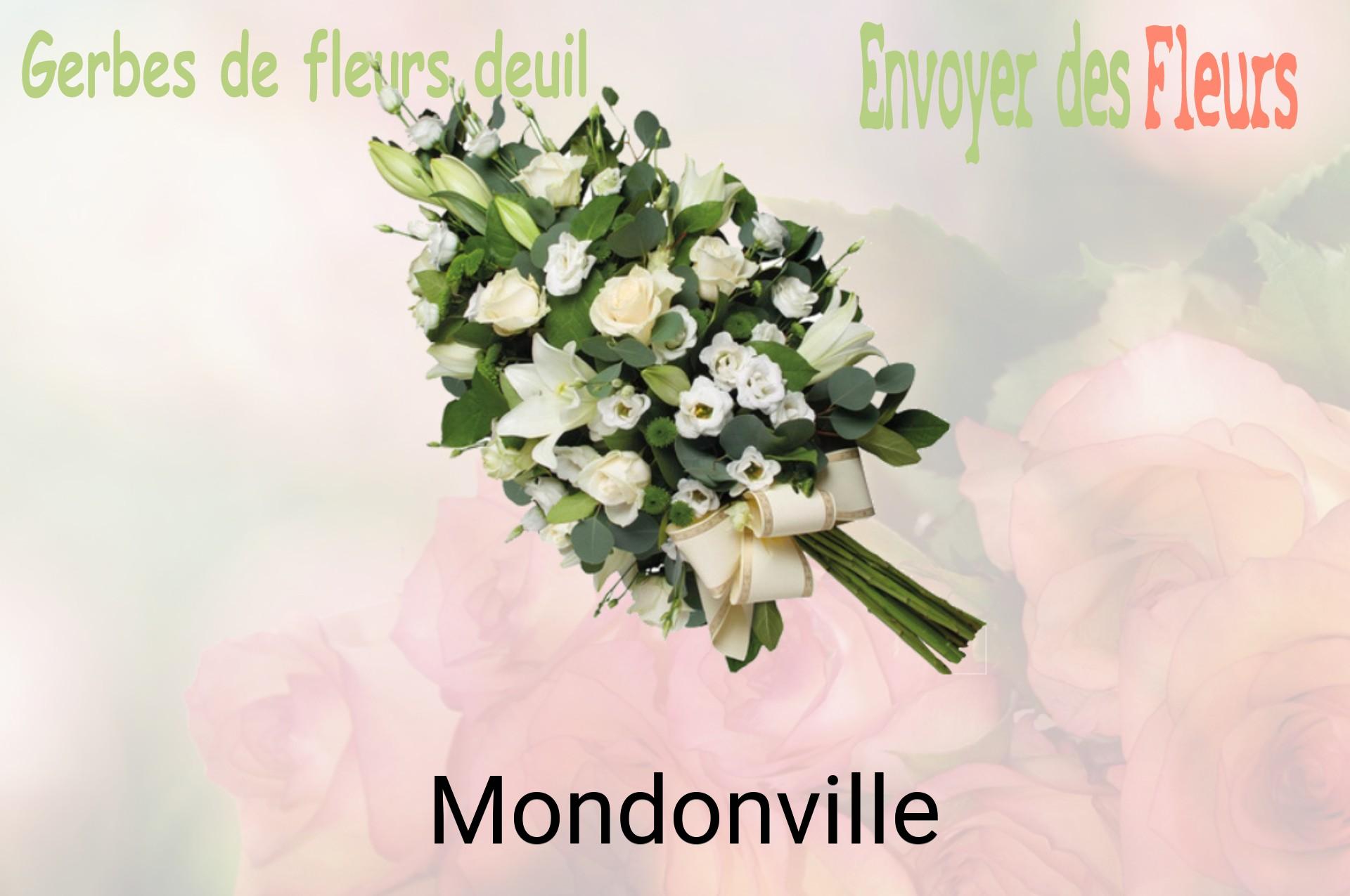 Gerbe de fleurs de deuil livrée à Mondonville
